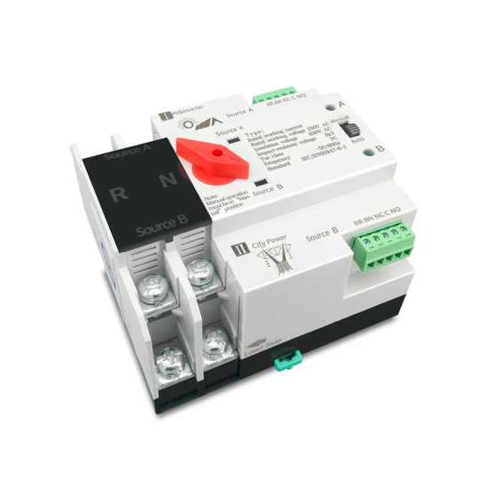 Comutator Automat Transfer Retea-Panouri Fotovoltaice 2P 100A