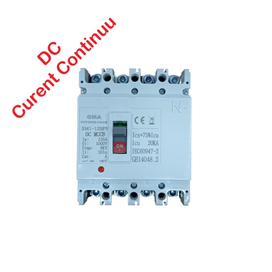 Intrerupator automat tip USOL MCCB 4P 125A Curent Continuu 1000V